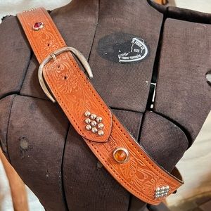 Matt Codina Leather, unisex, custom Brown belt. 1950s style